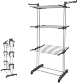 Seth Select Opvouwbaar Wasrek met 3 Niveaus – Droogrek met Zijvleugels voor Binnen en Buiten – Groot Wasdroogrek voor Kleding en Wasgoed — thumbnail 1