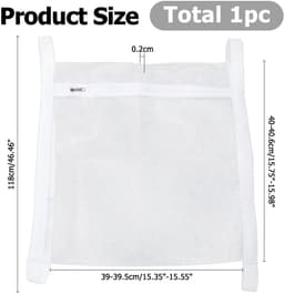 Solidchoice- Schoenwaszak Grote Honingraat - Waszakken voor Schoenen - Waszak voor Sneakers - Wasnet - Rits en Riem - 118 cm Lang — thumbnail 5