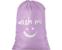 Grote Vouwbare Waszak voor Vuile Kleding - 120L Opbergtas voor Reizen en Thuis - Ideaal voor Camping en Sportactiviteiten 61 x 92 cm Violet
