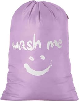 Grote Vouwbare Waszak voor Vuile Kleding - 120L Opbergtas voor Reizen en Thuis - Ideaal voor Camping en Sportactiviteiten 61 x 92 cm Violet — thumbnail 1
