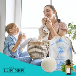 SnelShoppen - Wolballen voor Wasdroger, 6 Stuks, Bescherming tegen Kinken en Vangen van Haar, Essentiële Olie Theeboom, Natuurlijke Wasverzachter voor — thumbnail 3