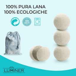 SnelShoppen - 6 LUMINER Droogballen, Wol Ballen voor Wasdroger, Kruidige Geuren met Lavendel en Tea Tree, Natuurlijke Kledingverzachter, Sneller Droge — thumbnail 4