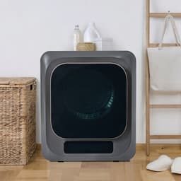 Mini Wasdroger - Compacte Afvoerdroger - 3kg - UV-Desinfectie - 6 Programma's - RVS Trommel - Kleine Ruimtes - 62x52x46cm - 850W — thumbnail 3