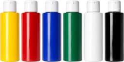 Stofverfset, wasbestendige textielverf voor lichte stoffen, ideaal voor het schilderen van T-shirts, doe-het-zelf textielvormgeving, tassen, kussens, 12 kleuren x 60 ml — thumbnail 4