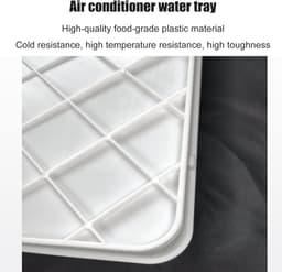 Condensaatbak Kunststof - Lekbak Afvoer - Airco Water Opvang - Versterkte Duurzame Structuur - 5 m Afvoerpijp - Grijs — thumbnail 5