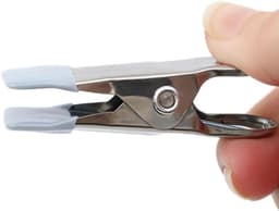 Wasknijpers zonder afdruk, antislip klemmen voor sokken, schoenen, handdoek, voedselverzegeling, foto's (grijs) — thumbnail 2