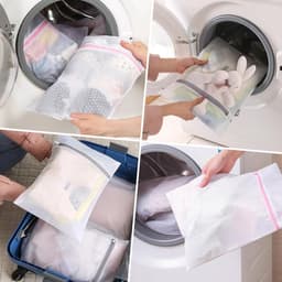 Waszakken Set - Polyester - Duurzaam en Scheurbestendig - Geschikt voor Delicate Kleding - Voor Gezinnen en Reizen — thumbnail 3