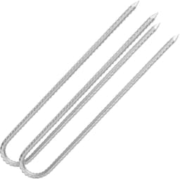 Omgoods- Grondankers U-vormig 30 cm - Stabiele Haringen - Verzinkt - Stormbestendig - Set van 8 - Geschikt voor Trampoline/Camping - Tentharingen — thumbnail 5