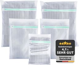 SnelShoppen - Mesh Waszakken voor Wasmachine - Set van 5 - Beschermt Kleding, Sokken, Lingerie, BH's, Schoenen - Hoogwaardige Wasnet met Rits - Waszak — thumbnail 1