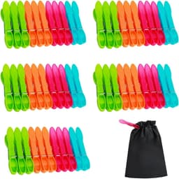 Wasknijpers - Veelkleurig - Extra Sterk - Antislip - Voor Waslijn en Wasrek — thumbnail 1