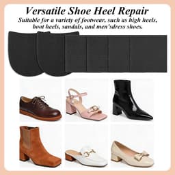 Schoenhak reparatie pads 6 stuks - 3.5mm dikke rubberen hakken - antislip beschermers - ShopVlot — thumbnail 2