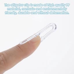 Krokodillenclips 200 stuks - U-vormige Kunststof Clips - Antislip Grip - Lichtgewicht - Herbruikbaar - 38 mm - Stofclips — thumbnail 3