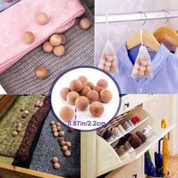 Natuurlijke geurblokken - Kledingbeschermers - Kasten opfrissen - Absorbeert vocht geuren - 96 stuks - Houtkleur — thumbnail 5