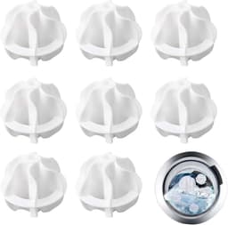 Set van 8 herbruikbare wasdrogerballen voor de wasmachine voor het opvangen van haar en het reinigen van huisdieren, kleding en wasgoed, drogerballen — thumbnail 1