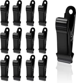 - Metalen Klemmen - Mini-Krokodillenklemmen - Antislip - 1,27 cm breed - Veerklemmen - Knutselwerk - Gordijnen - Kleding - Geschikt voor Diverse Doeleinden - Zilverkleurig Set van 12 Stuks — thumbnail 1