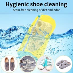Schoenwaszak voor wasmachine – 360° schoenreiniger met YKK-ritssluiting – herbruikbare waszak voor sneakers, beschermt tegen vervorming en slijtage – 2 stuks (geel) — thumbnail 3