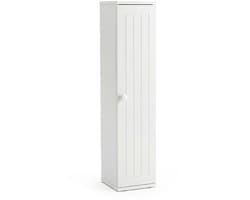 SureDeal® - Badkamerrekk - Vrijstaand Tissue Kast - Afneembare Planken Wit - 17x16x69 cm - Wit