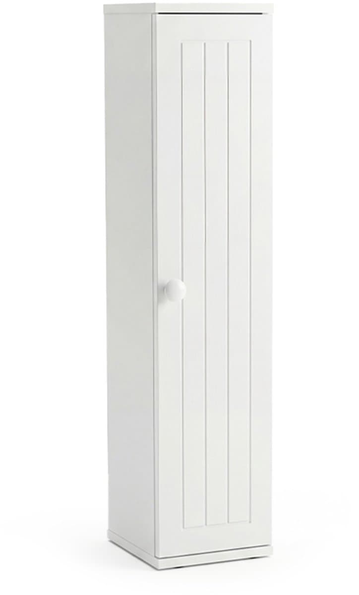 SureDeal® - Badkamerrekk - Vrijstaand Tissue Kast - Afneembare Planken Wit - 17x16x69 cm - Wit — afbeelding 1