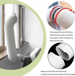 Dailygoods- Afvoerslang 150 mm Flexibel - Ventilatieslang - Verlengslang - Afvoerslang Droger - Afvoerslang Airco - Hoogwaardig PP Materiaal — thumbnail 3
