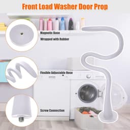 Magnetische deurbeugel voor wasmachine - Universele - Wasmachine Deuropener - Voorlader Wasmachine Deur Prop - Voorkomt Schimmel & Geurtjes - Voor Wasmachine Drogen Wasmachine - Wit — thumbnail 2