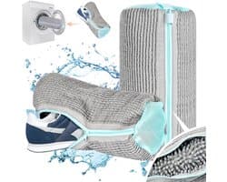 Herbruikbare Waszak voor Schoenen, 2 Stuks, Mesh Tas voor Wasmachine, 39 x 19 cm, Beschermt Schoenen en Verhoogt Wasresultaat