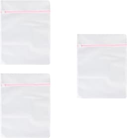 Wasnet 60 x 60 cm - fijnmazig waszak - met roze ritssluiting - bescherming voor gevoelige kleding - ShopVlot — thumbnail 1