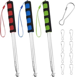 Telescopische vlaggenmasten 2 meter - RVS met 9 clips - Uitbreidbaar voor reizen - Ideaal voor leraren - ShopVlot — thumbnail 1