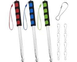 Telescopische vlaggenmasten 2 meter - RVS met 9 clips - Uitbreidbaar voor reizen - Ideaal voor leraren - ShopVlot