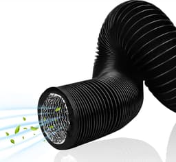 100mm 5M Wasdrogerontluchtingsslang - Flexibele Afvoerslang Voor Wasdroger - Aluminium Geïsoleerde Flexibele Slangenset - Inclusief 2 Klemmen — thumbnail 2