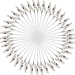 Fotoclips - Metalen klemmen - Notities presenteren - Stevig metaal - 40 stuks - Zilverkleurig — thumbnail 1
