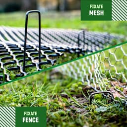 GardenGloss® Grondankers Van Niet Verzinkt Staal (250 Stuks) - Stabiele Grondankers Voor Onkruidvlies, Tuinvlies, Schutting & Net - 150 mm Lang, 25 mm Breed, Ø 2.7 mm — thumbnail 4