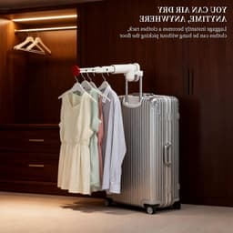 Draagbaar en Uittrekbaar Droogrek voor Reisgebruik met 4 Openingen - Ideaal voor Kleine Ruimtes, Hotels en Balkons — thumbnail 2
