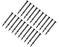 Grondankers - Tuinharingen Bodemankers - Folie Bevestigen - Met Weerhaken - 118 cm - Antraciet