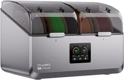 Filament Droger - Spoel Droger Opbergdoos - 3D Printen Verbeteren - Twee Onafhankelijke Kamers - 4 Spoelen - Wit — thumbnail 1