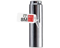 Inslagganker M8 - Stalen plug verzinkt - Zware belasting bevestigen - Corrosiebestendig staal - M8 30 mm - Zilver