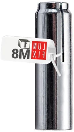 Inslagganker M8 - Stalen plug verzinkt - Zware belasting bevestigen - Corrosiebestendig staal - M8 30 mm - Zilver — thumbnail 1