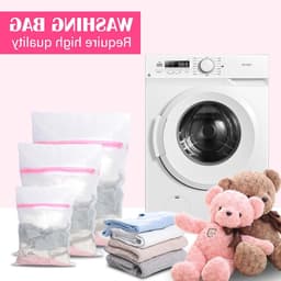 Set van 9 wasnetten voor de wasmachine, herbruikbaar voor het voorkomen van vervorming en kreukels, ideaal voor het scheiden van kleding, ondergoed en schoenen — thumbnail 3