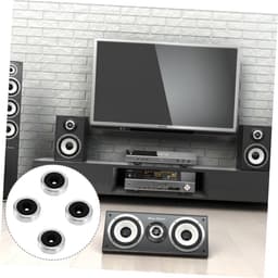 Antivibratie Voetjes - Speaker Pads - Geluid Verbeteren - Schokabsorberend Ontwerp - 4 stuks - Zwart — thumbnail 3