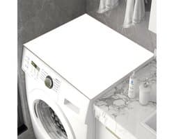 Wasmachine Droger Mat - Apparaat Beschermer - Apparaten Beschermen - Absorberend Sneldrogend - 50 x 50 cm - Wit