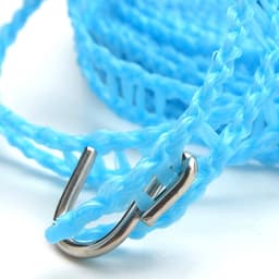 Allecto - Kleding drogen touw - Winddicht - Draagbare waslijn - 3 rollen 5 meter - Antislip - Geschikt voor binnen en buiten - Blauw, Roze, Groen — thumbnail 2