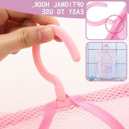 Kledingknijper Tas, Geschikt voor Tot 100 Kledingknijpers, Handige Opbergmand met Hanghaken voor Thuisgebruik, Herbruikbare Tas voor Kledingaccessoires en Organisatie — thumbnail 4