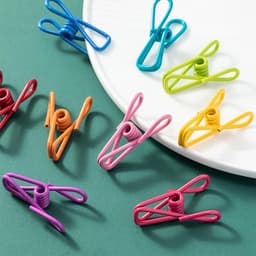 Reis waslijn - Kampeeraccessoires - Buiten drogen - 12 kleurrijke clips - 3.5 meter - Zwart — thumbnail 5