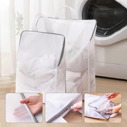 Dailygoods - Set van 4 Netwaszakken met Rits en Handgreep - Ideaal voor Ondergoed en Sokken — thumbnail 3