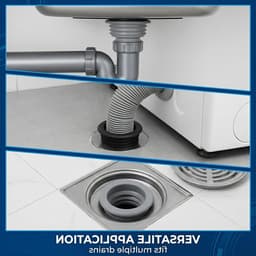 Set van 6 afdichtpluggen voor afvoeren van 33 tot 43 mm, adapter voor wasmachines, badkamers en keukens, ideaal voor lekkagepreventie en eenvoudige installatie — thumbnail 3