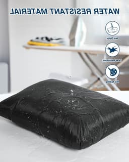 Waterdichte waszak voor vuile kleding - Herbruikbare organizer met rits, 2-pack, 24 x 31 inch, ideaal voor reizen en sportactiviteiten — thumbnail 5