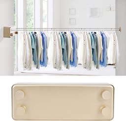 Oprolbare Kledinglijn - Drogrek Binnen - Kleding Drogen - Uitschuifbaar Touw - 4 Meter - Zilver — thumbnail 3