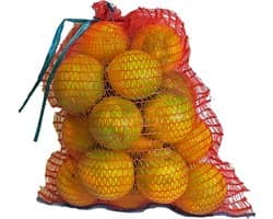 Netzakken 200 stuks - Opbergzakken hersluitbaar - Producten verpakken - Geschikt voor 5 kg - 32x44 cm - Rood