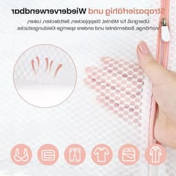 Set van 6 Grote Waszakken voor de Wasmachine, Meerdere Maten, Duurzame Wasnetten met Rits voor Fijne Was, Ondergoed, Sokken en Kleding — thumbnail 4