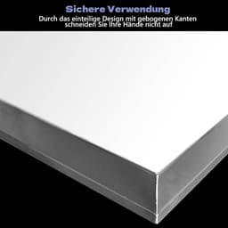 Wasmachine Afvoerbak - Lekbak Vloerbescherming - Apparaat Beschermen - Roestvrij Staal 0.8mm - Diverse Maten - Zilver — thumbnail 2