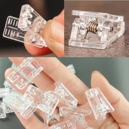 NTH products- Kunststof Clips 70 Stuks - Dubbelzijdige Veerklemmen - Transparante Klemmen - Lichtgewicht - Voor Foto's/Sjaals - Duurzaam en Sterk — thumbnail 5